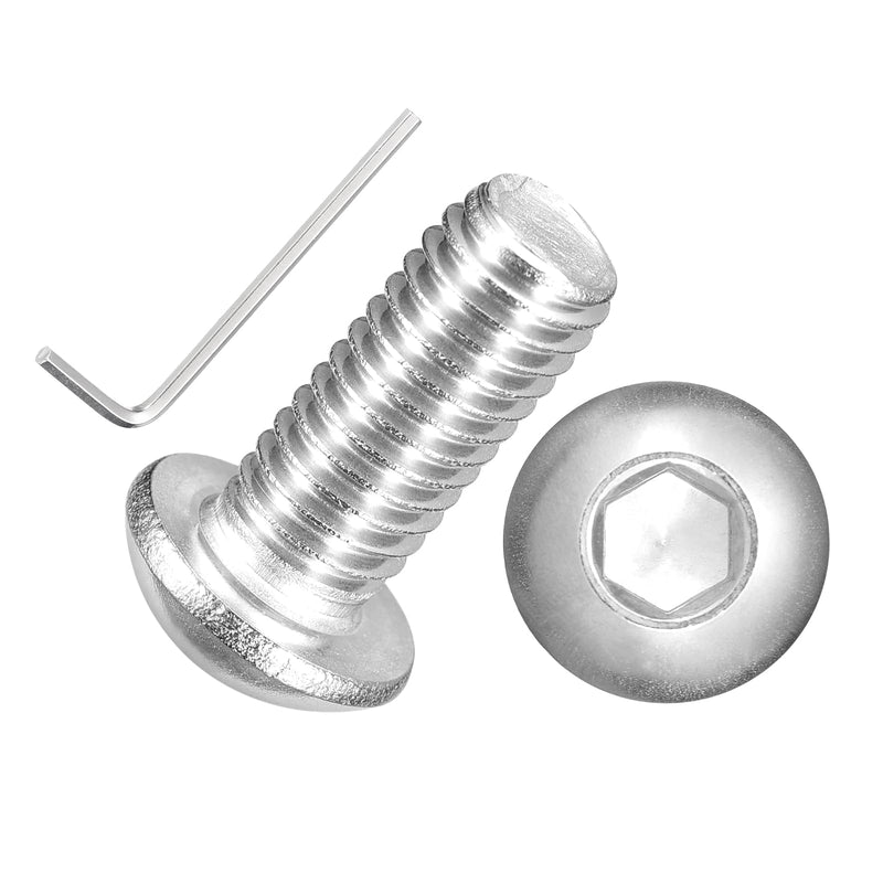 50pcs Button Head Socket Cap Screws - [M8-1.25x18mm] 18-8 Stainless Steel - Industrial Grade Corrosion Resistant for Kitchen, Bathroom, Outdoor Furniture & DIY Projects M8-1.25x18mm 50