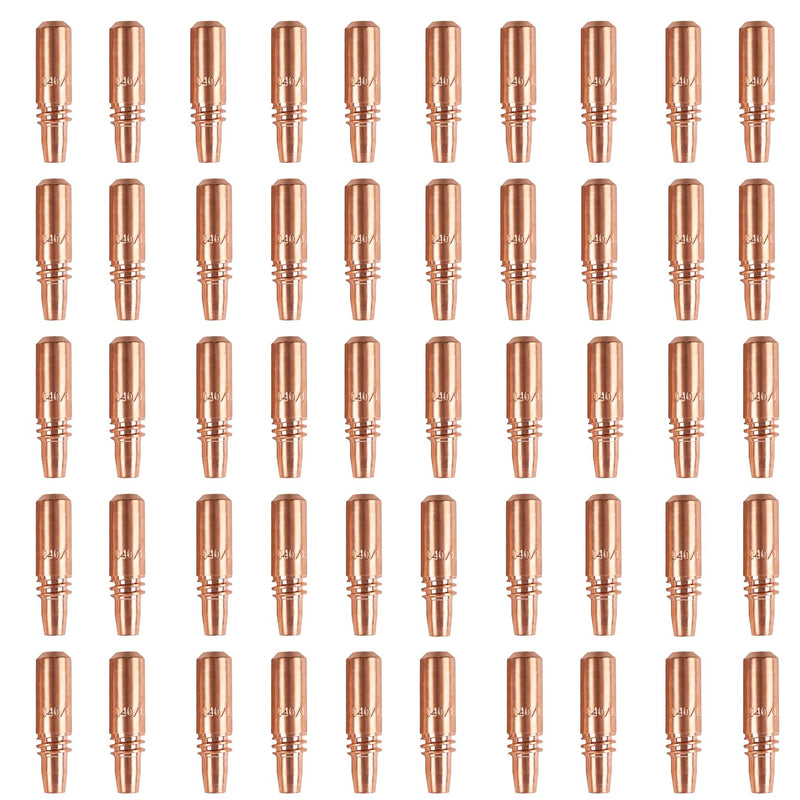 50PK 206187 .040" - .035AL Welding Contact Tips for Spool Spoolmatic 15A 30A Pro Spool Gun & XR Series & Roughneck C-Series Welding Gun, Welding Tips, High-Temperature Resistant 50