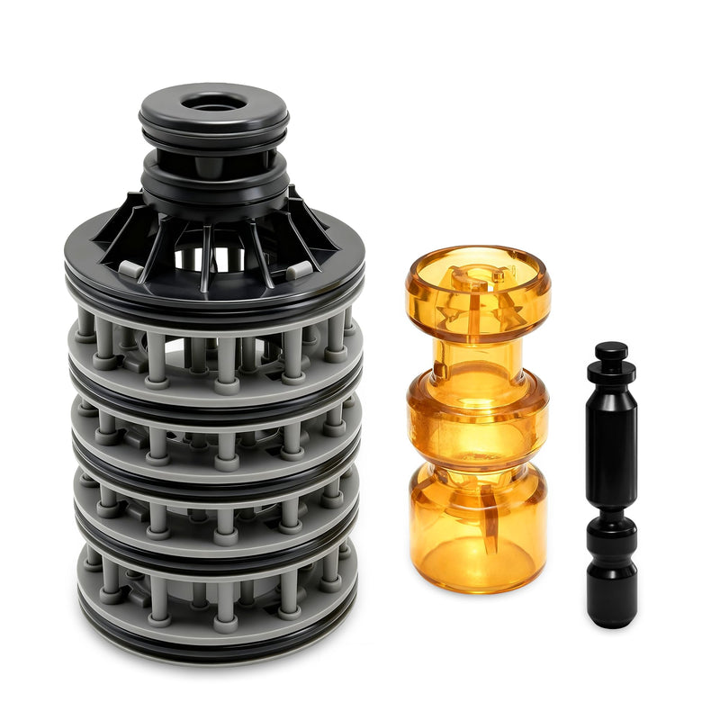 New Upgraded Water Softener Interior Rebuild Kit for Clack WS1 Series | CV3005 Spacer Stack Assembly with V3011 & V3174 Pistons,Compatible Replacement Parts for WS1 Water Softener Control Valve