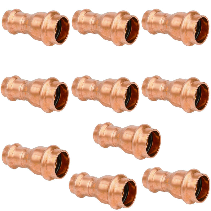 WHK 10 PKS 3/4" x 1/2" Pro Press Copper Reducing Coupling Adater Fittings