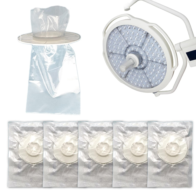 Shadowless Lamp Handle Cover Protector for Operating Room, Surgical Light Handle Sleeve for Clinic, Dental, Beauty Care, Disposable Sterile Individual Packaging, 5 PCS (B 5) B-5