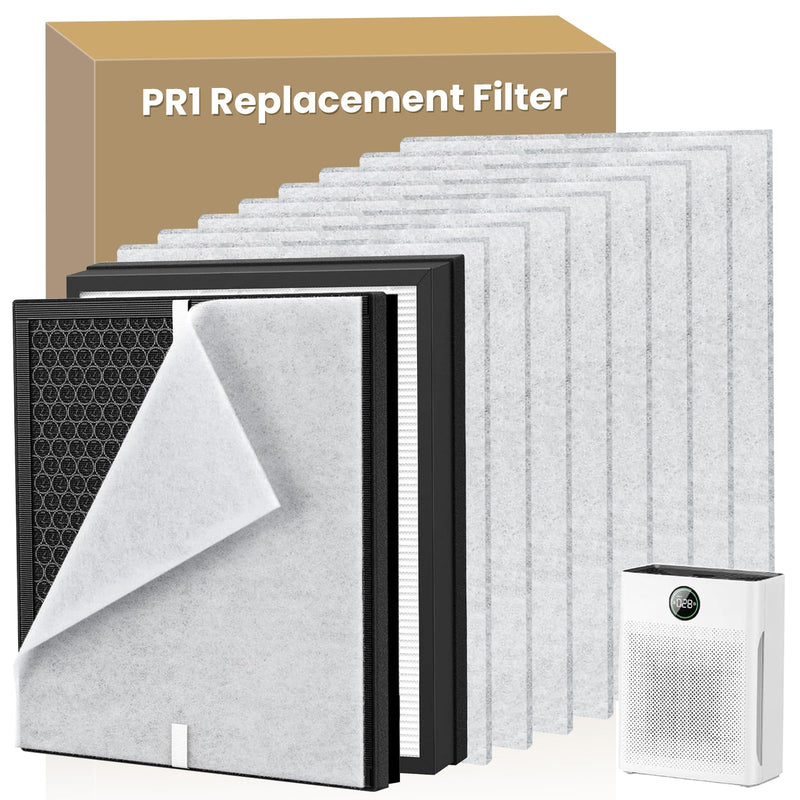 2 Pack PR1 Replacement Filter Compatible with Mooka PR1 Air Purifier
