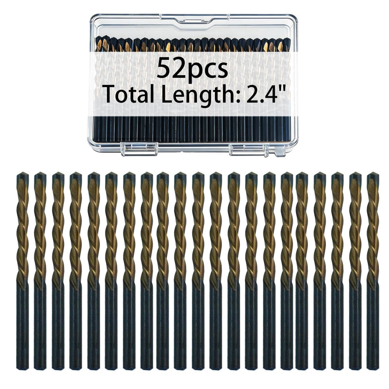 52 Pcs Drywall Router Bits M2 Drywall Cutout Tool 5/32" High Speed Guidepoint Cutting Bits for Power Tools and Spiral Saw
