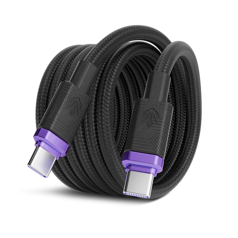 ELO Link 240W Thunderbolt 4 USBC Gaming Cable for XR AR Glasses, 40Gbps, 8K | Thunderbolt 4 and USB-IF certified, 8K 60Hz DP Alt Mode for USB-C display glasses, handhelds, laptops, braided, 3.3 ft (1 m)
