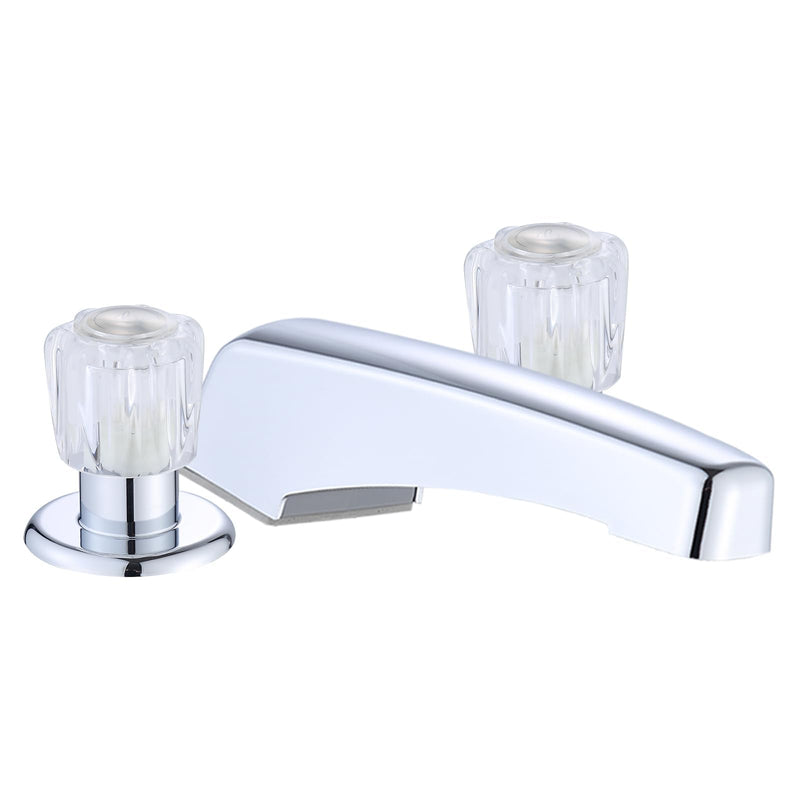 RV Bathtub Faucet Kit,Replacement Danco 10661 Mobile Home Chrome Dual-Handle, 3-Hole Countertop Mount, 24-Inch Adjustable Center Distance