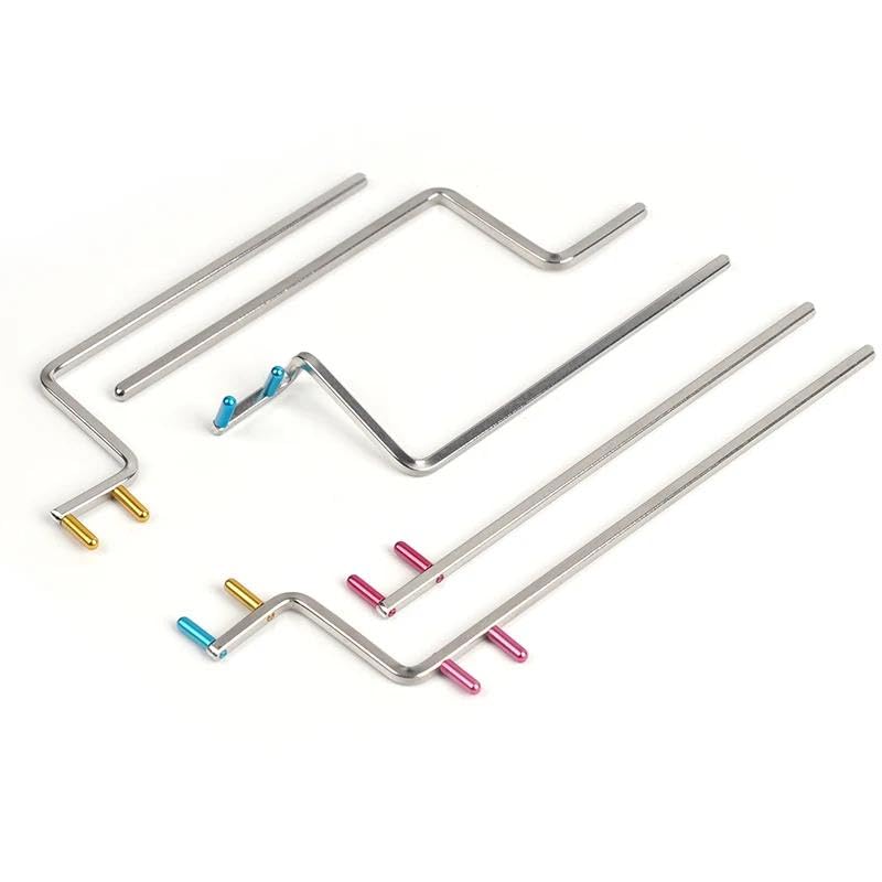 Dental X-Ray Positioning Indicator Arms XCP/BAI Compatible Metal Kit 5 Pcs | Anterior, Posterior ,Bitewing Style for Film PSP & Digital Sensors for Clinics and Medical Students Sensor metal bar