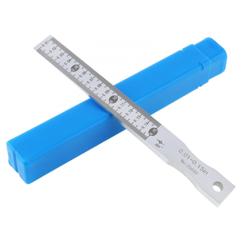 Taper Gap Gauge 0.01"-0.15", Graduation 0.001", Precision Wedge Feeler Gap Hole Measure Tool for Mold/Electrical Components with Laser Scales & Anti-Corrosion Coating