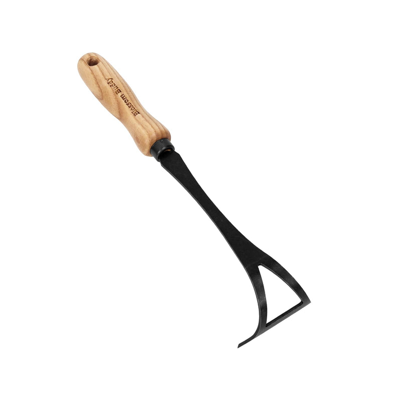 Stainless Steel Bio Onion Hand Hoe, Wooden Handle Garden Weeding Tool, Manual Cultivator