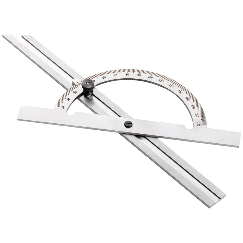12" Steel Protractor Angle Finder Sliding Bevel Gauge Metal Protractor for Construction Jobs, Cabinet-Making and Fine Carpentry, Measuring Tool for Carpenters & Woodworking Hobbyists