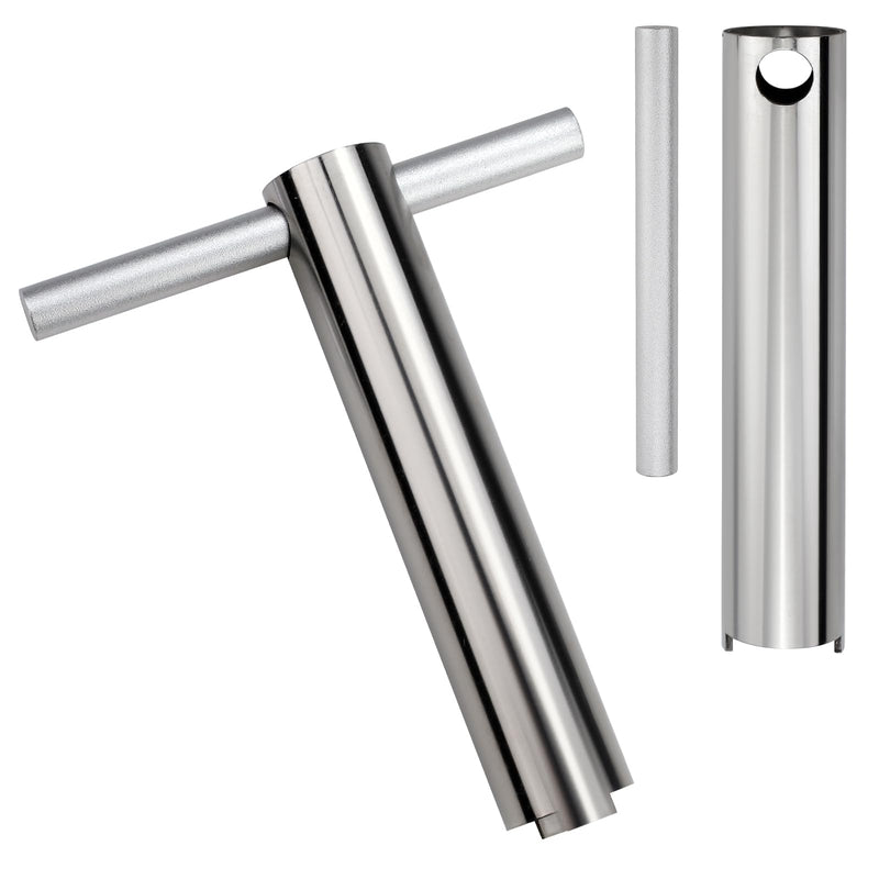 2 Pieces Cartridge Retainer Removal Tool with Handle Compatible with 1224 1234 1248, Replacement Cartridge Puller, Push & Pull Shower Faucet Removal Tool for Bathtub Repair Parts Silver