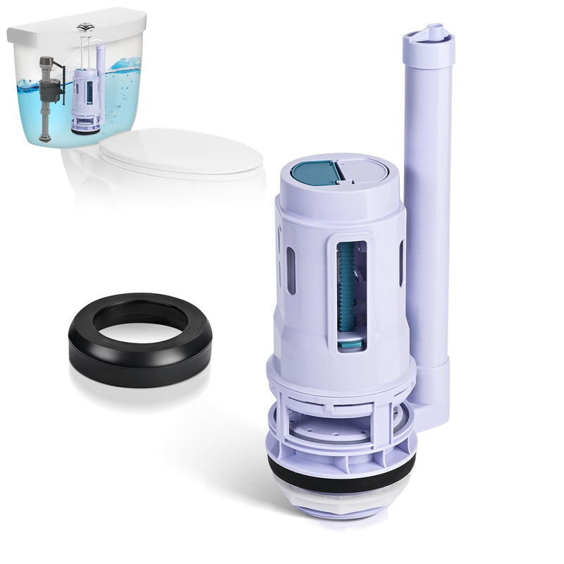 3-Inch Dual Flush Valve Replacement Kit for 2-Piece Toilets, Universal Toilet Flusher Replacement Kit with Gasket, Compatible with Glacier Bay, Kohler, American Standard, and Toto 3 Inch