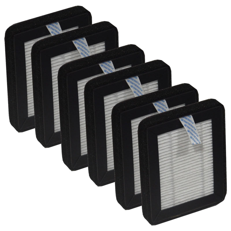 PUREBURG Replacement Filter Compatible with FUKANG & VANSU AP070 Smokeless Ashtray Purifier,6-Pack HEPA For Air Clean Smoke