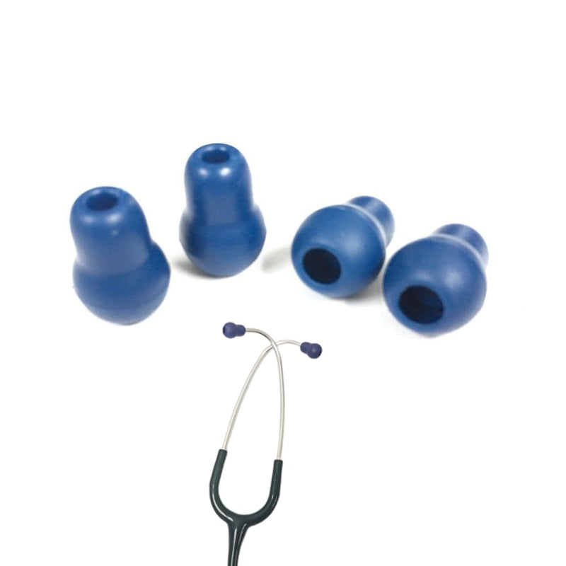 Stethoscope Eartips, Blue, 4 Pack