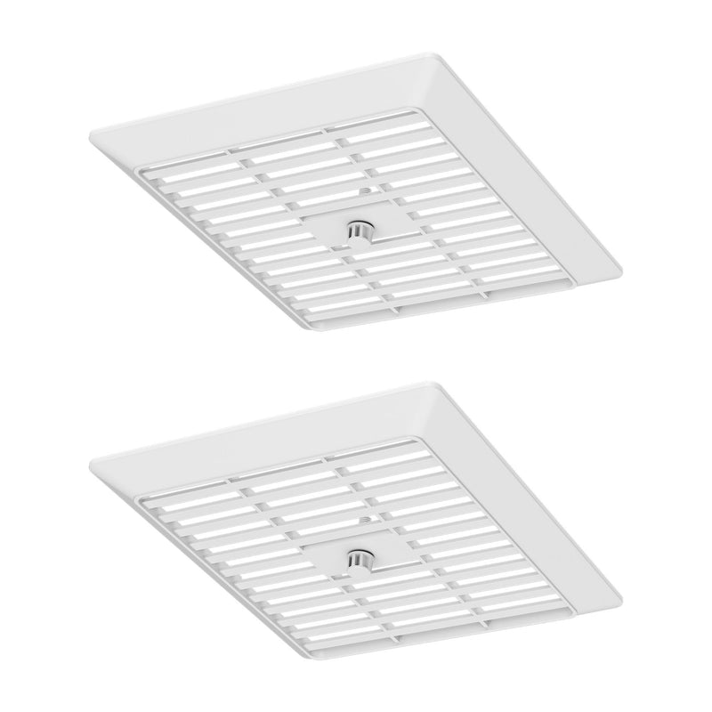 G686N Bathroom Vent Fan Grille/Cover Replacement, Compatible with Broan-NuTone Models 686, Durable White Exhaust Fan Cove(2 Pack) 2 Pack