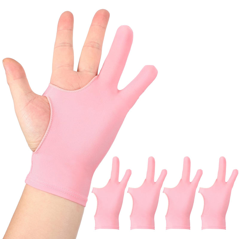 HARFINGTON Artist Drawing Glove, Breathable Graphics Painting Glove Pink Size M