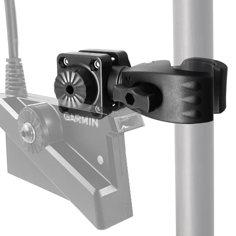 0 Degree Pole Mount, Quick Operation Compatible with Garmin LiveScope Plus LVS34, Zero Degree Transducer Accessories with Clamp for Pole & Trolling Motor, Replaces 010-13228-03