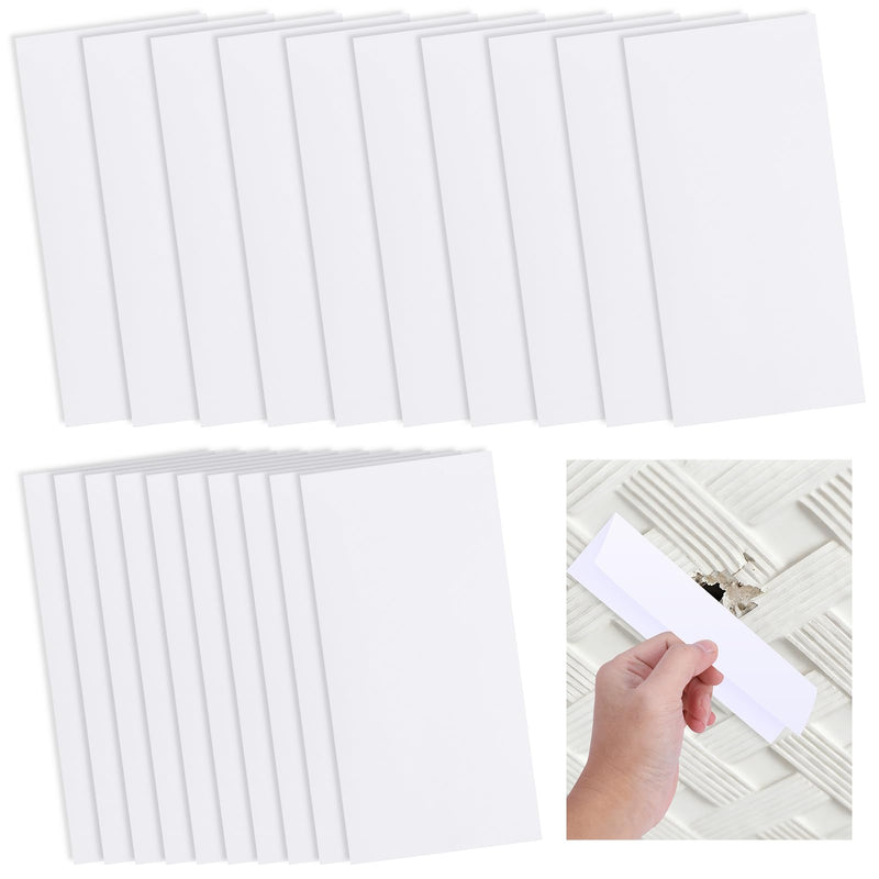 20 Pcs Bathtub Crack Repair Kit, Waterproof Bathtub Hole Repair Kit, Self Adhesive White Tape for Cracked Pool Liner Roof Skylight and Vinyl Skirting