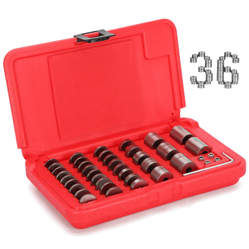 36 Piece Steel Spacer Blocks Set ，Round Gage Space Harden Block ，Space Gage Block Set
