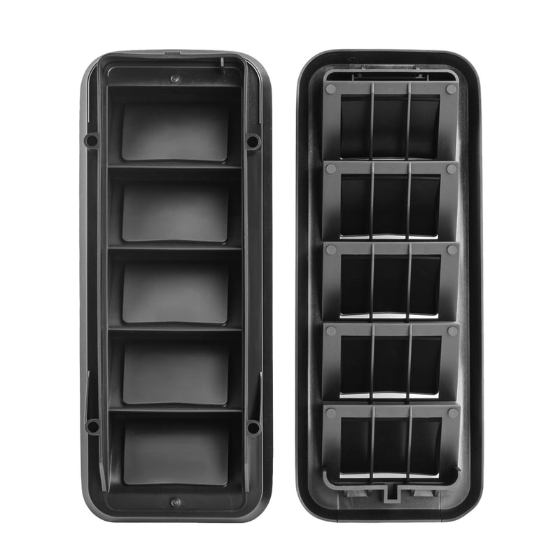 2PCS Back Panel Air Vent Relief Grille, Cabin Pressure Air Vent Relief Valve Panel Grille Compatible with Silverado 1500 2500 3500 Sierra 1500 2500 3500 Colorado Canyon Replace 13596856