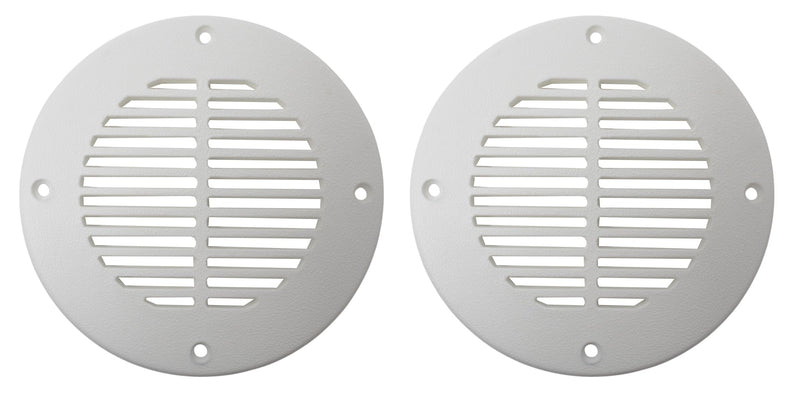 JSP Manufacturing Floor Drain and Vent Cover - White, 4" 2