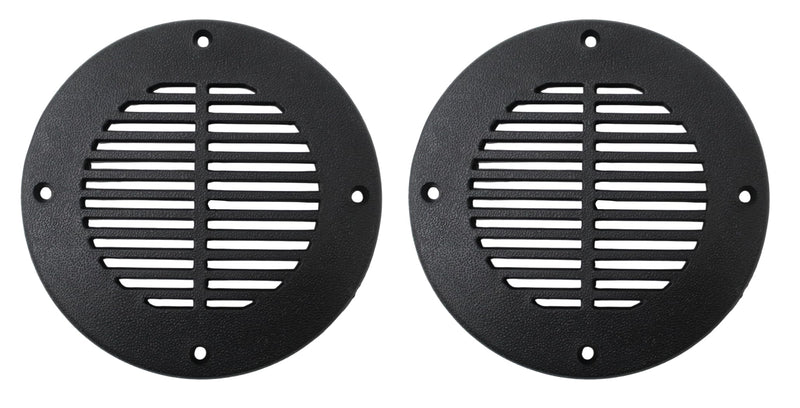 JSP Manufacturing Floor Drain and Vent Cover - Black, 4" 2