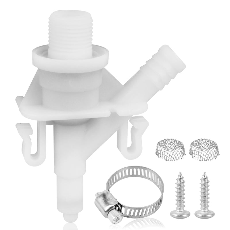 RV Toilet Water Valve Replacement Kit Compatible with Sealand Dometic 300, 301, 310, 311, 320, 321,(385311641#),for Pedal-Flush Toilets