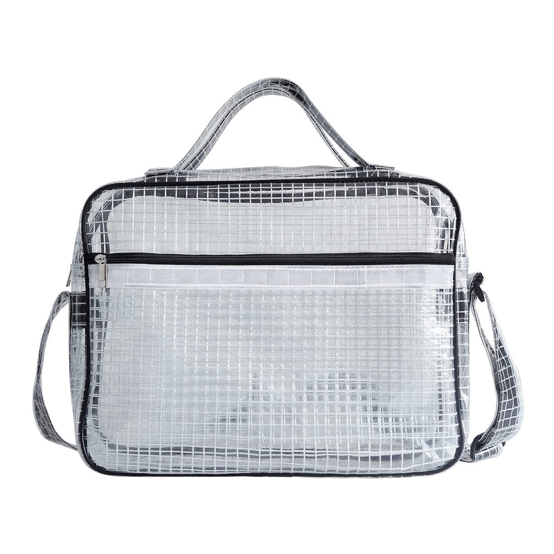 NOTAG Clear Tool Bag Anti-Static,Engineer's Bag,Transparent PVC Bag for Work,Cleanroom Shoulder bag Mesh+handle