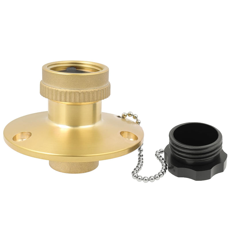 513110-1 Fresh Water Inlet, Has Standard Female Swivel Hose Connector 1/2" x 3/4" for Marine, Trailer, Motorhome Inlet