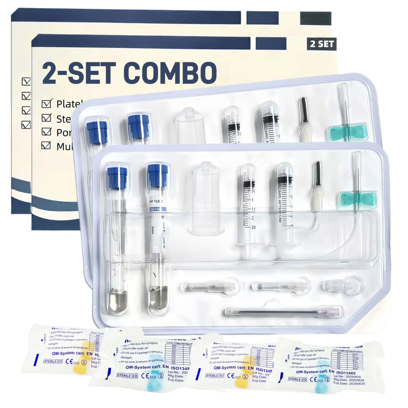 2‑Set Combo 12in1 PR Kit CE Certified Sealed Packaging Includes 2 15mL Tubes 10 Accessories (2)