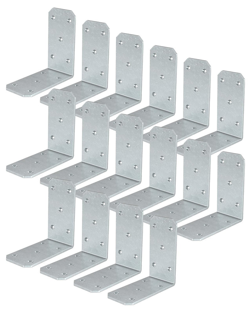 5"×5"×2.5" L Brackets, 90 Degree Corner Brace, Galvanized-16PCS