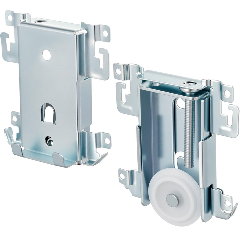 Therwen 2 Pcs 1-7/16 Inch Sliding Mirror Closet Door Roller Assembly Closet Door Wheels Steel-Framed Bottom Roller Replacement for Mirror Wardrobe