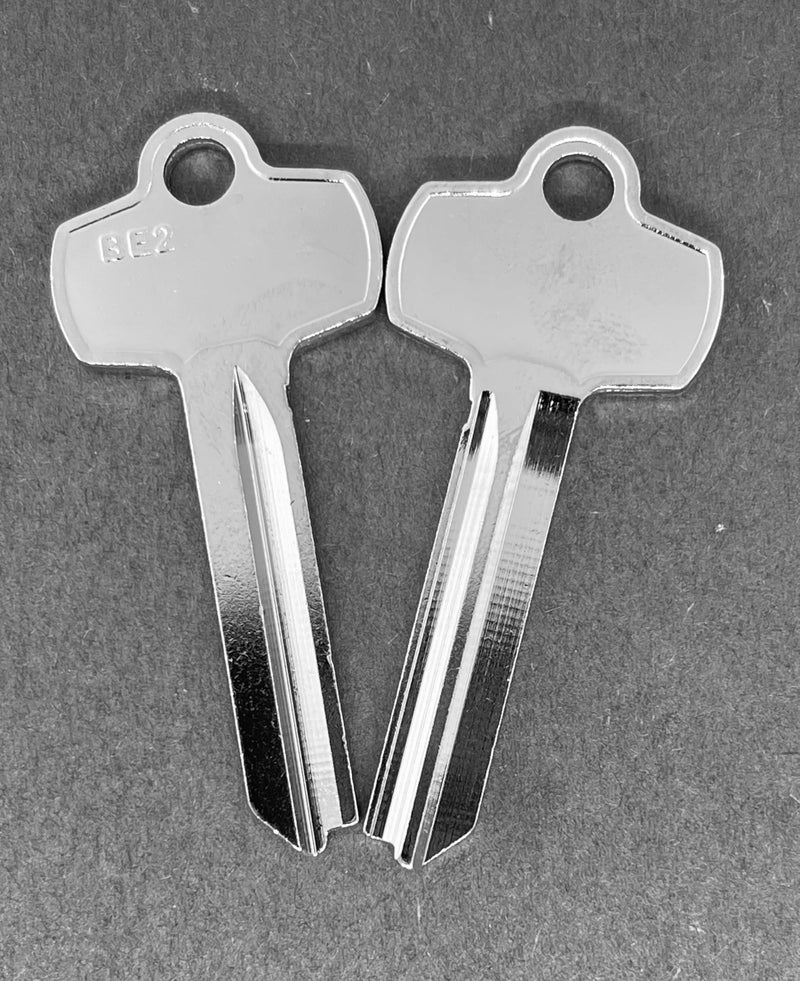 Pack of 10 Nickel Plated A1114A 1A1A1 BE2 Type Key Blanks for Best A Keyway