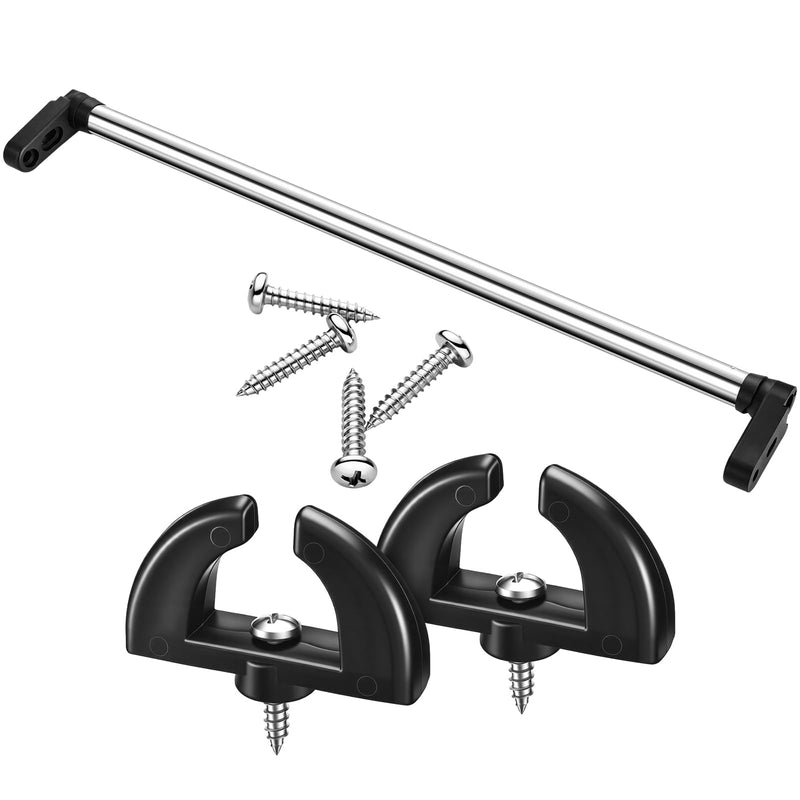 3 Pcs Boat Windshield Support Bar Replacement Set Marine Windshield Brace Kits 14" with Turn Latch Screws Aluminum for Walk Through Boats Ship Marines Vessel Window Bars Accessories