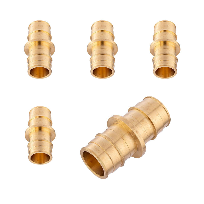 5-Pack Niikappu PEX A Fitting, 1" x 1" Pex-A Coupling(PEX1960011-5) 5 1" x 1"