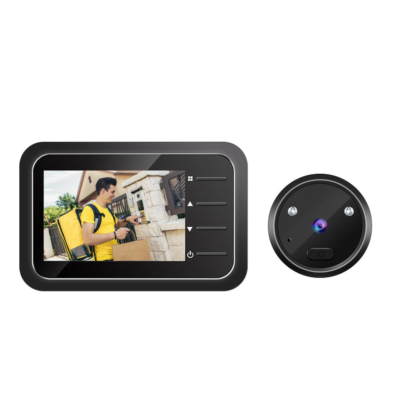 Digital Door Viewer, 2.4in Smart Door Viewer TFT LCD Screen Display 0.3MP 95° Wide Angle Camera Photo Recording, Peephole Camera for 0.59-0.98in Diameter Door Hole