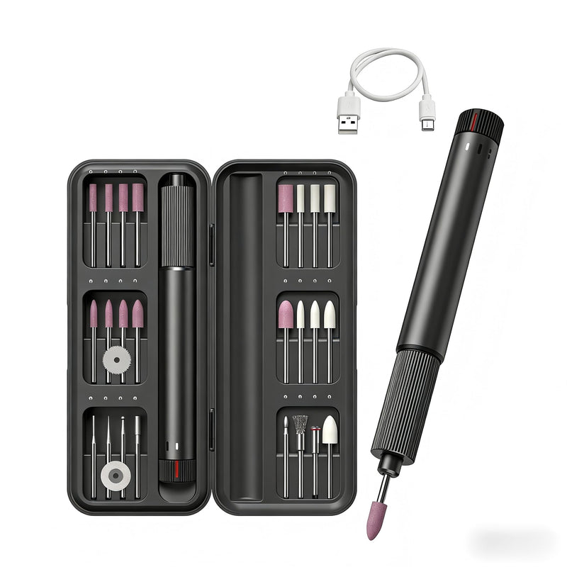 Electric Engraving Pen Set with Multiple Bits, USB Rechargeable Rotary Tool Kit with Storage Case