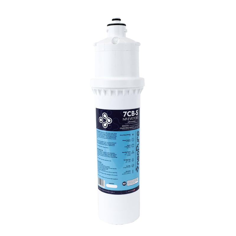 Neo-Pure Whole House Water Filter Cartridge, 4.5 x 20 Inches, 25 Micron, White Plastic, Carbon Block Technology