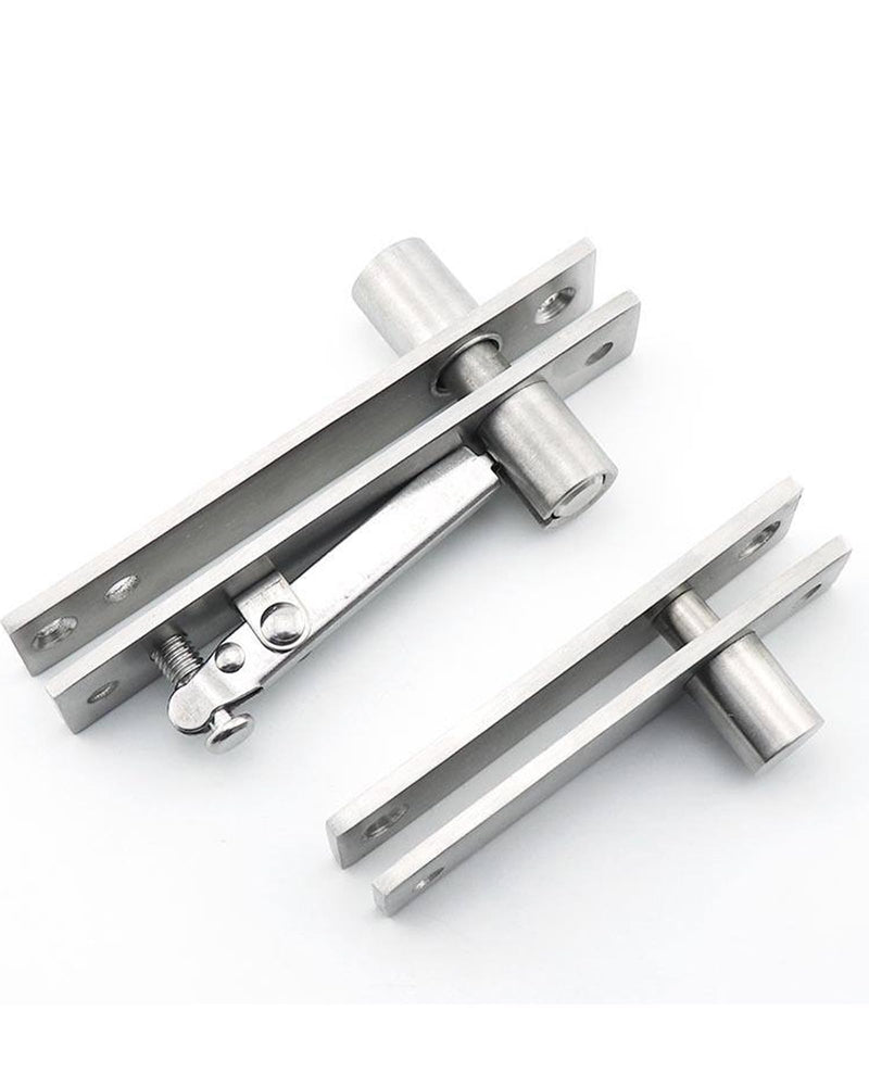 Mengshi Heavy-Duty Invisible Pivot Hinge, 304 Stainless Steel Hidden Door Hinges for 360° Rotating Secret Doors, Bookshelf Doors