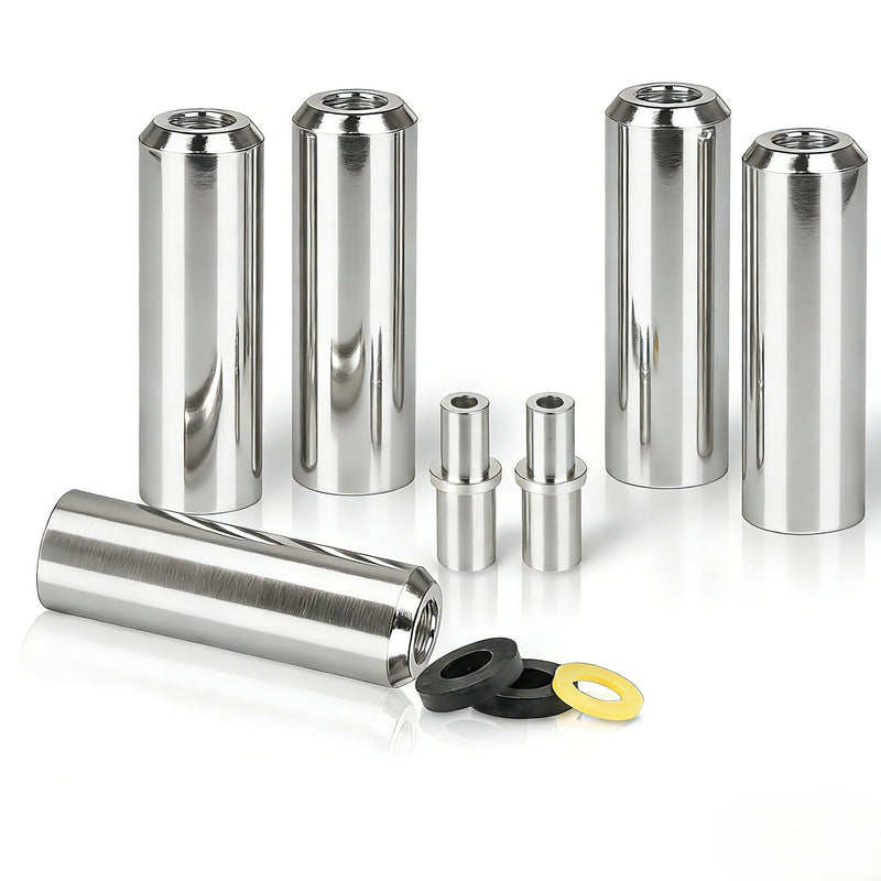 Sandblaster Nozzle Universal Wear-Resistant and Rust-Proof Steel Combo Pack, Silver Sandblasting Nozzle Tips Fit Most Siphon Sandblasting Guns, Enhance Blasting Efficiency and Durability