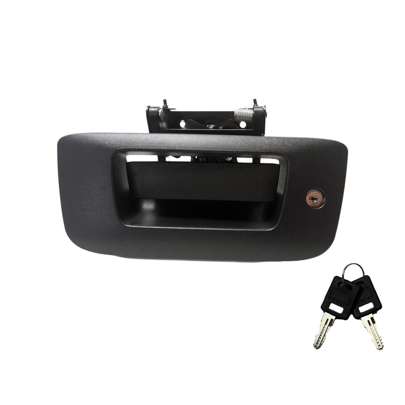22755305 Locking Tailgate Handle Latch w/Bezel & Lock Cylinder Compatible with 2007-2014 Chevrolet Silverado 1500 2500 HD 3500 HD | GMC Sierra 1500 2500 HD 3500 HD Tailgate Lock Assembly