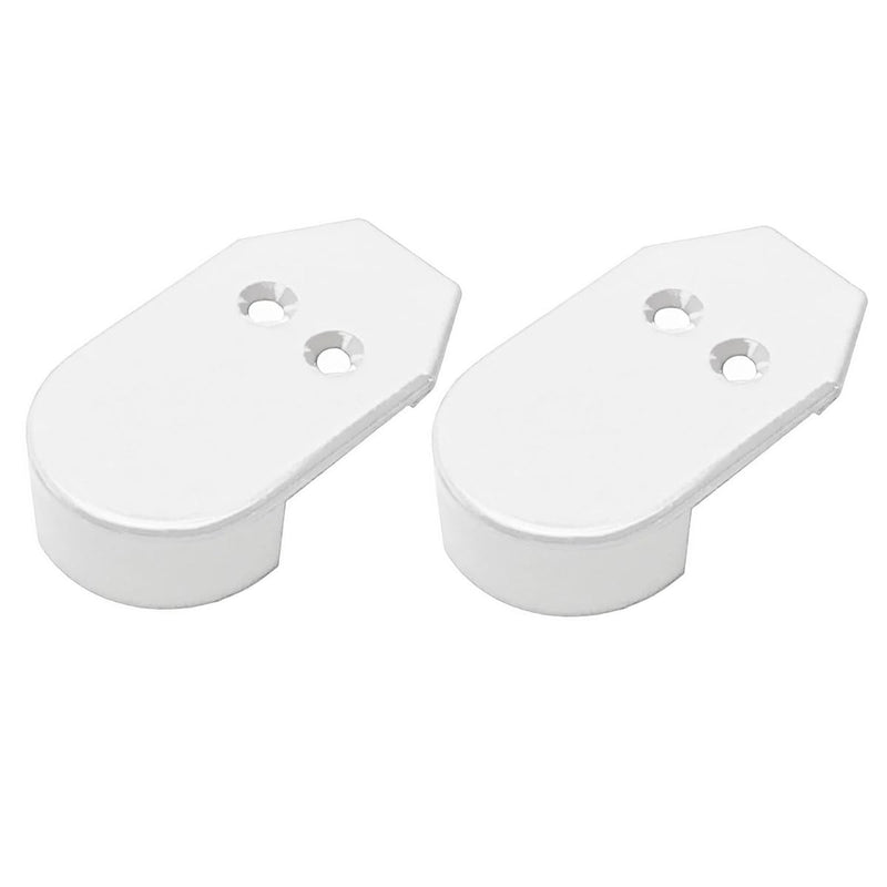 2Pcs 1-9/16" White Nylon Boat Rubber Rail End Caps Cover Plug Compatible with Taco Marine V11-3161 V11-3447 V21-0460 F90-0002WN F900002WN