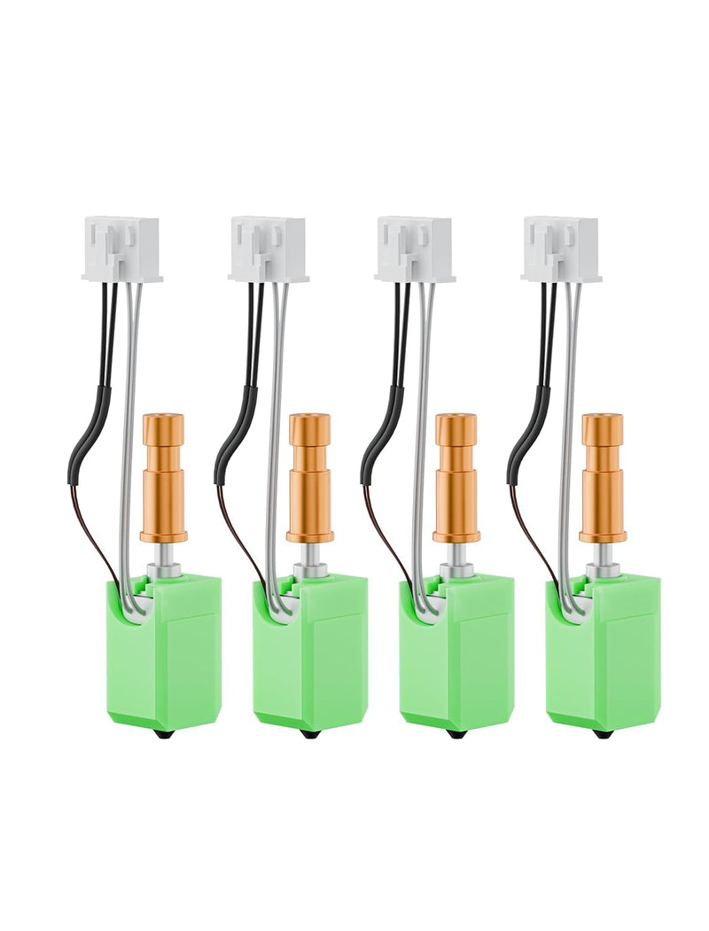 4 Packs Upgraded S1/S1C Hotend Kit Compatible with Anycubic Kobra S1/S1 Combo 3D Printer, Rapid Heating Print Head Hot End High Thermal Conductivity(0.2+0.4+0.6+0.8mm) 4Pcs Nozzle Wipers