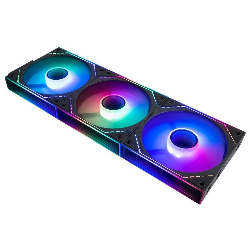 Thermalright TL-M12QR-S X3 Wireless Splicing Reverse Case Fan-120mm Quiet,Infinity Mirror ARGB Lighting Effects,New Power Chip Module Simplifies Wiring Management,3-Packs Building Blocks Fan