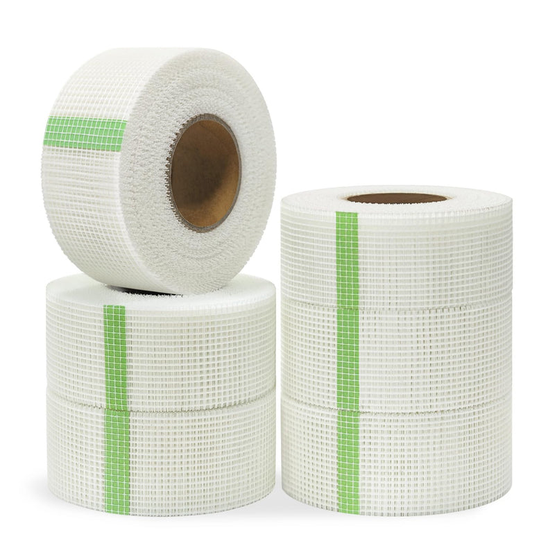QILIMA Drywall Joint Tape 2 Inch x 148 Feet- Heavy-Duty Self-Adhesive Fiberglass Mesh Tape for Drywall Repair, Joint Taping, Crack Fixing(6 Rolls) 2Inch x 148 Feet 6