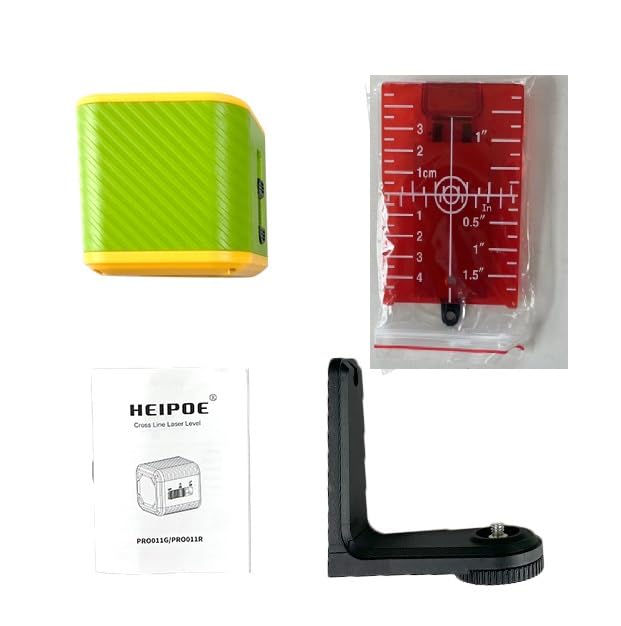 Red beam 2 linse laser level corss line self-leveling laser tool with Target board, mini bracket