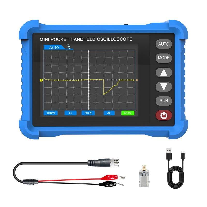 Handheld Oscilloscope, 2.8" TFT Digital Tablet Oscilloscope with 250KHz Bandwidth, 2.5MS/s High Sampling Rate, Auto Trigger, Portable Mini Oscilloscope Kit for Home, Electricians, DIYer
