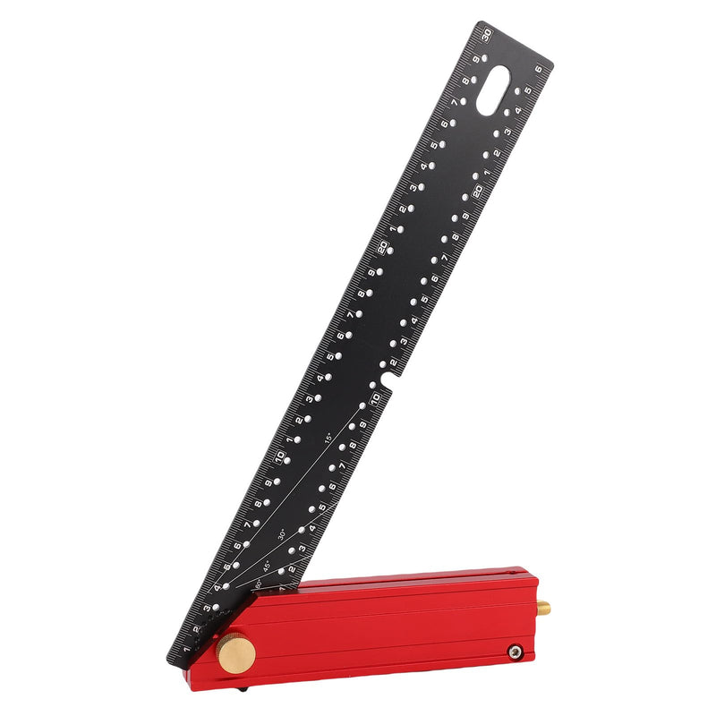 Carpenter Square, Adjustable Framing Square for Multi Angle Marking, Durable Aluminum Alloy Construction, for Engineering, Woodworking