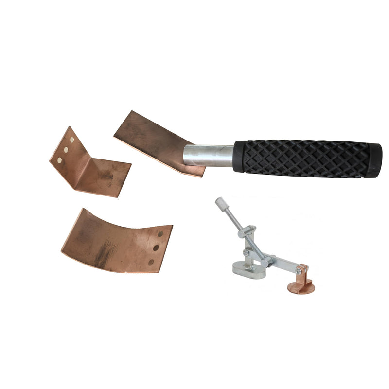 WTK0025 Copper Welding Spoon Welders Helper, Welding Accessories, 3 pcs Large Size Copper Paddle Backer, Hands-Free Welding Tool with Strong Magnet, Perfect Tool Kit for MIG Welding