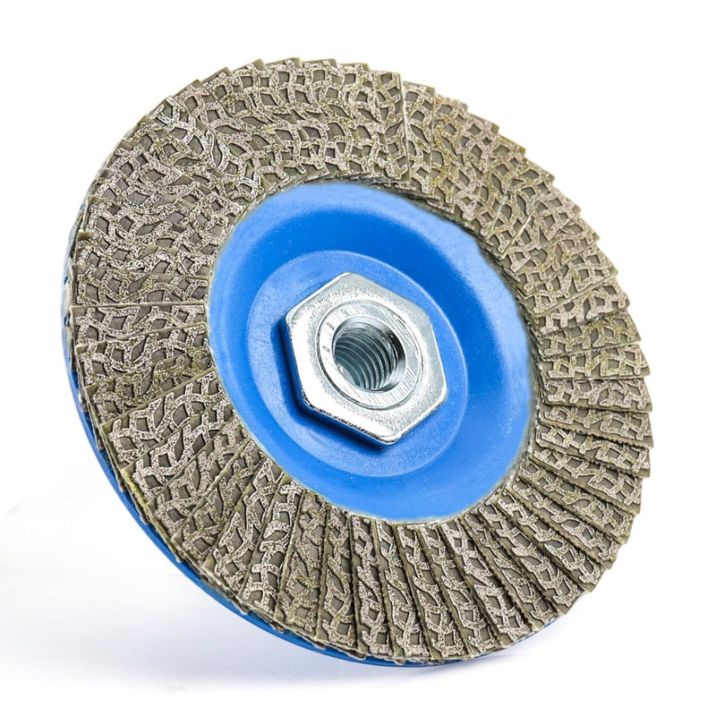 4.5" Diamond Flap Disc,Plastic Back Grinding Wheel for Marble,Ceramics,Sander Tile,Stone,Glass,Concrete(Grit 60-1pc) grit 60