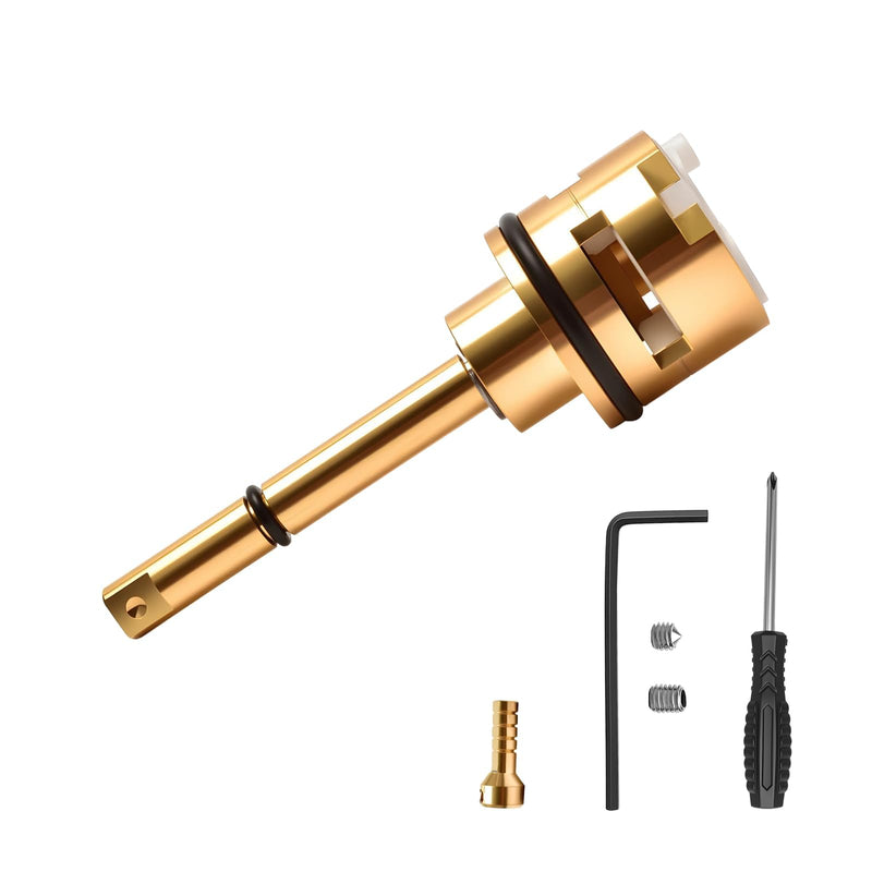 RP71718 3-Function Non-Shared Diverter Cartridge Replacement Compatible With R11000 R22000 Shower Faucet Valve 3 Separate And 3 Off Positions Solid Brass Repair Kit with Installation Tools